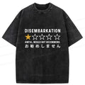 Japanese Vintage Washed T-Shirt for Daily Wear