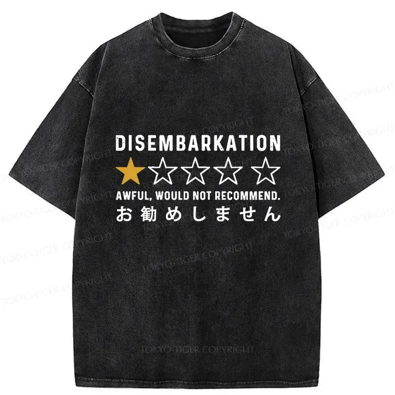 Japanese Vintage Washed T-Shirt for Daily Wear