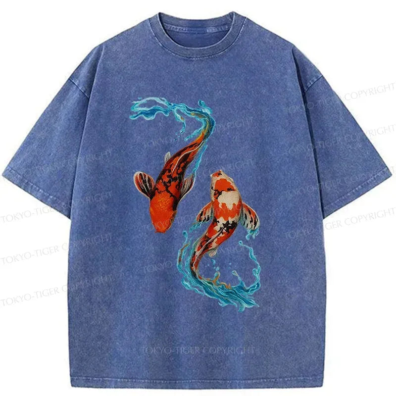 Red Koi Japan Vintage T-Shirt Gift Idea