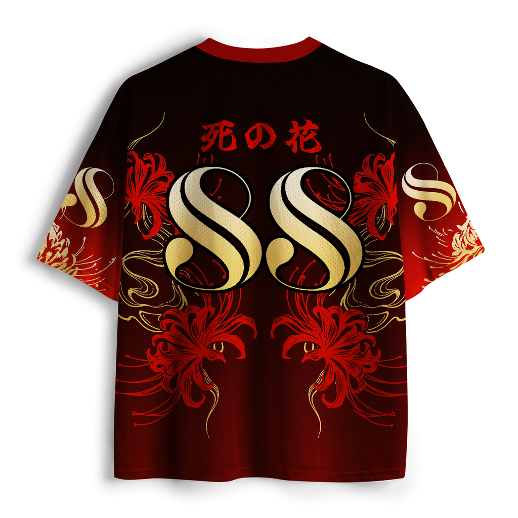 Vintage Cat Mesh Jersey Streetwear Style