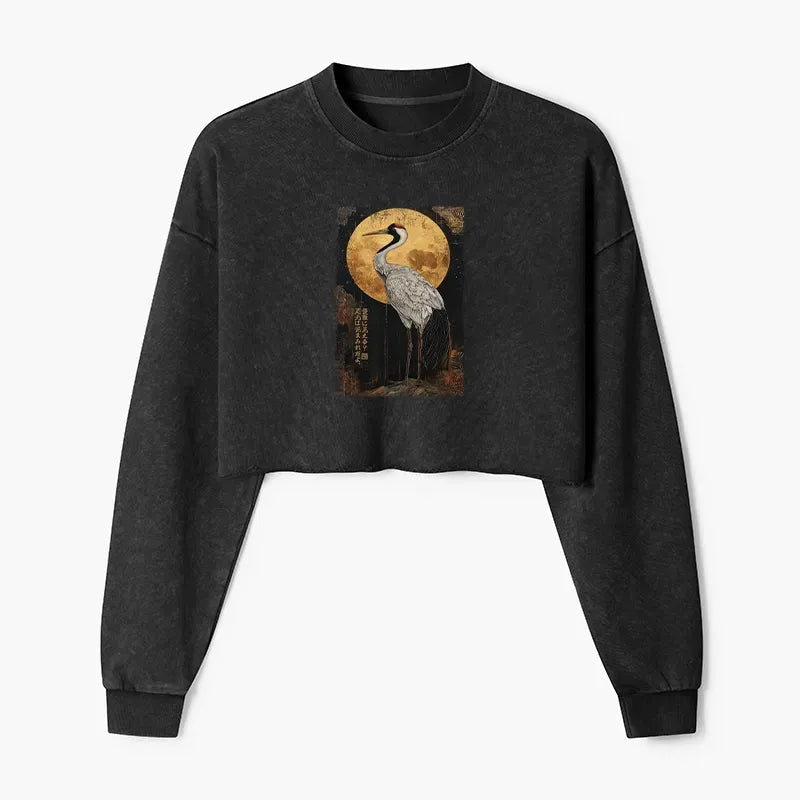 Japanese Streetwear Crop Sweatshirt On Sale