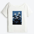 Off Shoulder T-Shirt for Summer Vacation