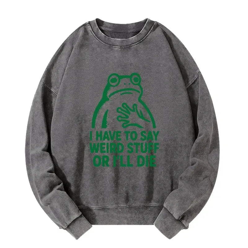 Funny frog meme sweatshirt for daily wear