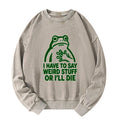 Washed unisex sweatshirt for streetwear