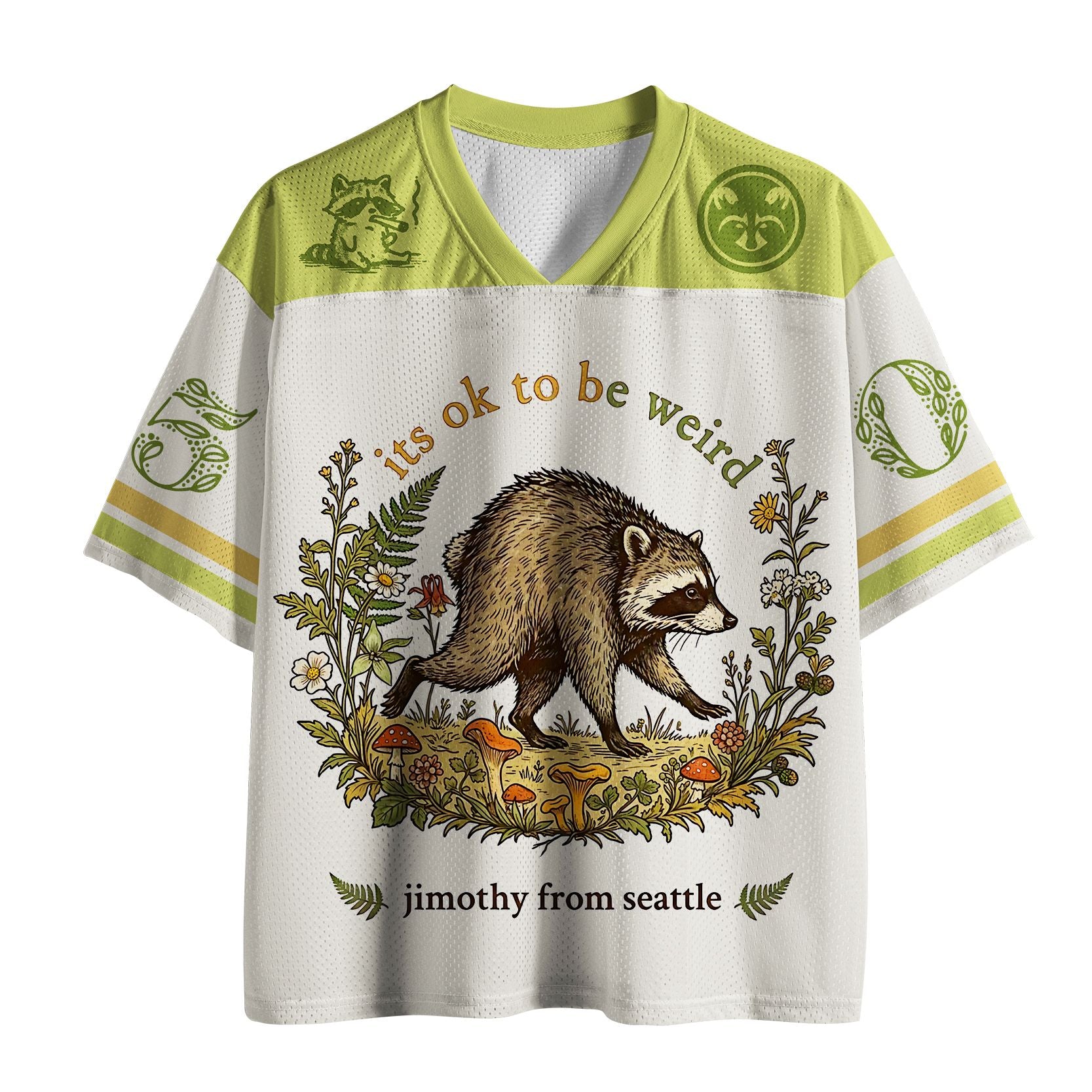 Kyoto-Lion Stay Strange Little Raccoon Mesh Jersey