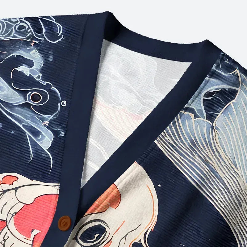 Ugly Sweater with Koi Carps for Festival