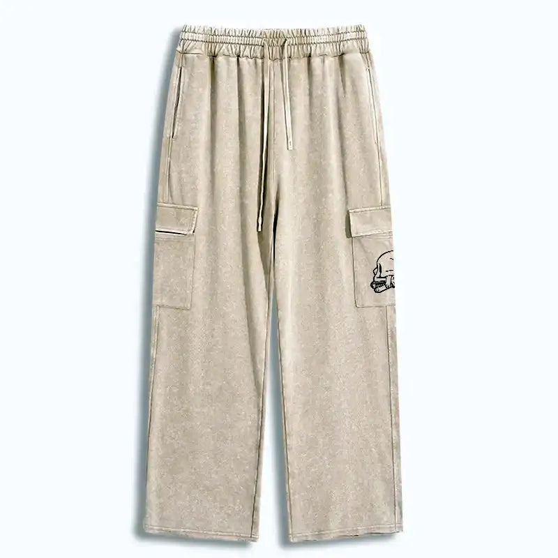 Funny Cat Eating Fish Sweatpants for Vacation