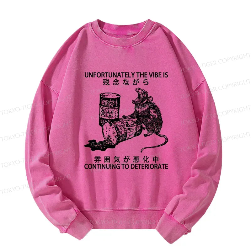 Kyoto Lion Washed Sweatshirt for Daily Wear