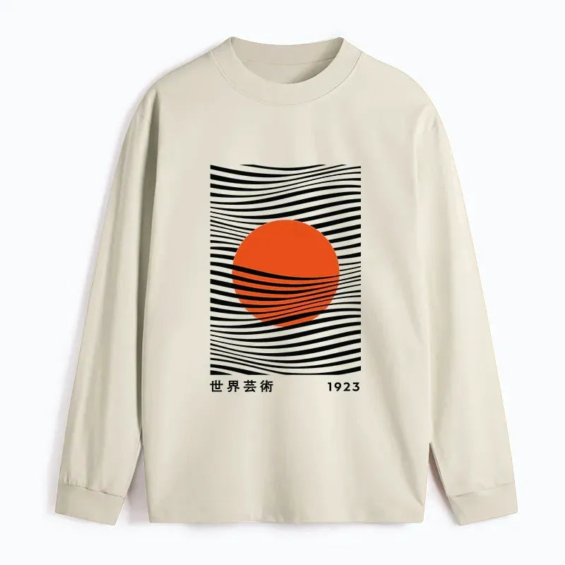 Japanese Culture Long Sleeve T-Shirt for Daily Wear