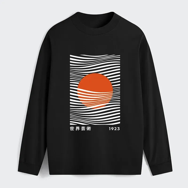Japanese Culture Long Sleeve T-Shirt for Daily Wear