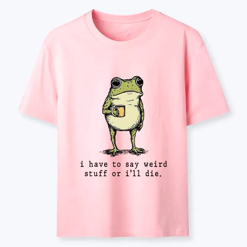 funny coffee frog meme t-shirt for gift