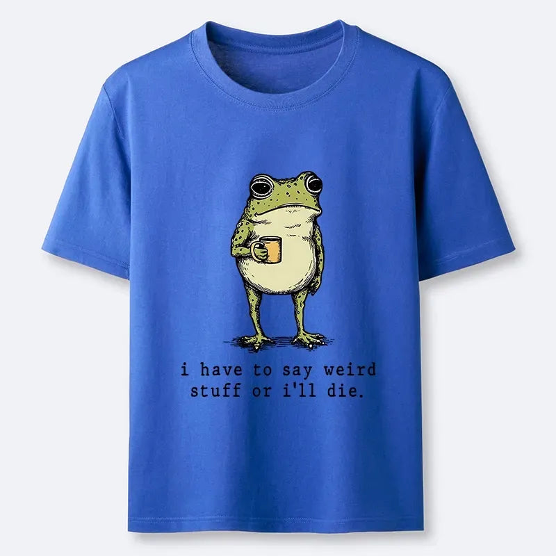 kyoto lion weird talking frog retro shirt