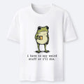 Kyoto-Lion Funny Meme Weird Talking Coffee Frog Classic T-Shirt