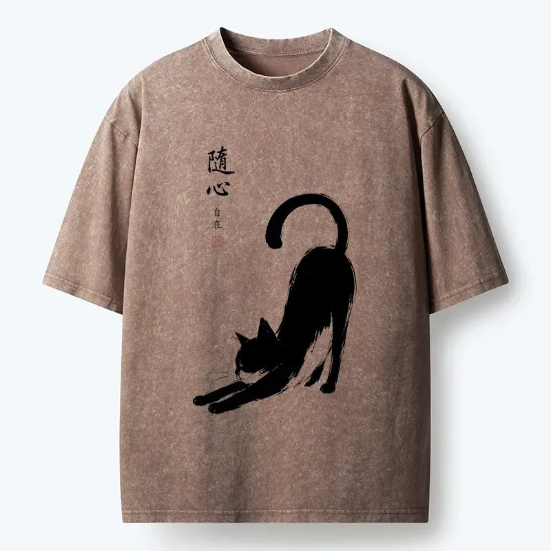 Comfortable Unisex Cat T-Shirt for Daily Wear