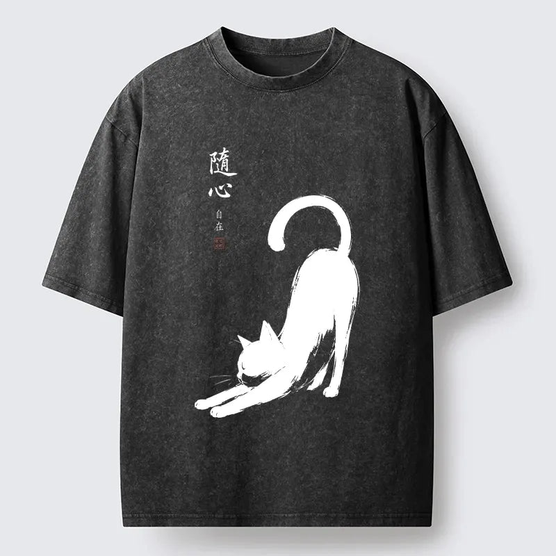 Comfortable Unisex Cat T-Shirt for Daily Wear