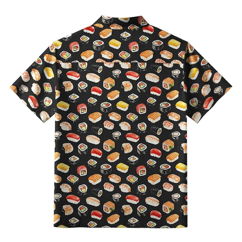 Kyoto-Lion Japanese Delicious Sushi Aloha Hawaiian Shirt