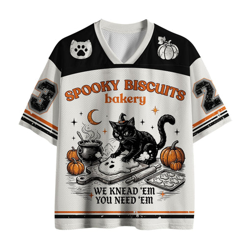 Kyoto-Lion Black Cat Bakery Serves Ghost Treats Mesh Jersey