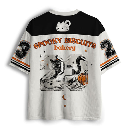 Kyoto-Lion Black Cat Bakery Serves Ghost Treats Mesh Jersey