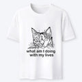 Unbothered Cat Ukiyo-e Style Tee
