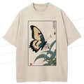 Japanese Butterfly Ukiyo-e Tee for Summer