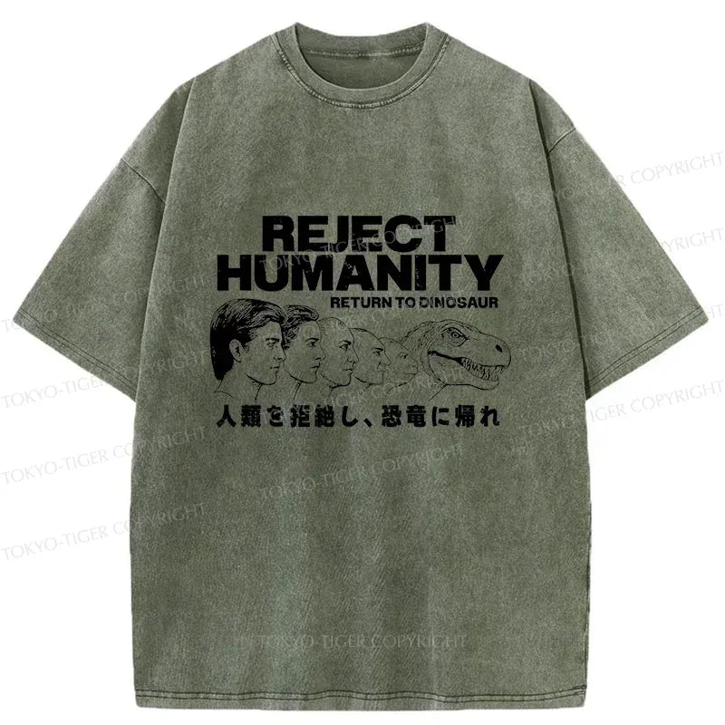 Kyoto-Lion Return To Dinosaur Washed T-Shirt