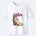 Kyoto-Lion Cat Sleeps Under Sakura Classic T-Shirt
