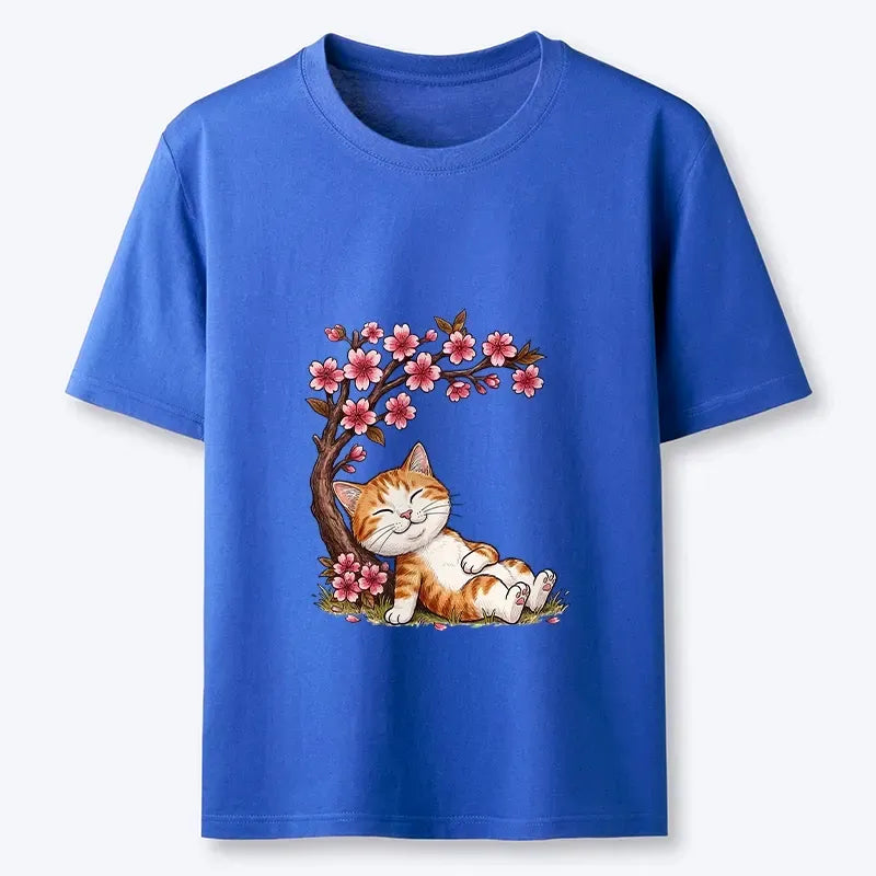 Japanese Sakura Cat T-Shirt