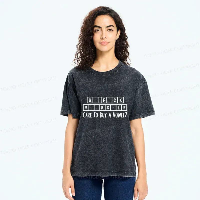 Japanese Crossword Puzzle Washed T-Shirt
