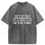 Japanese Crossword Puzzle Washed T-Shirt