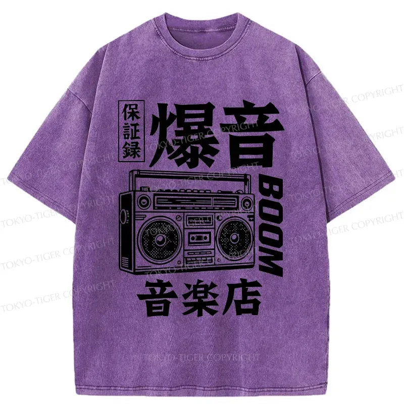 Kyoto-Lion Retro Radio Washed T-Shirt