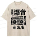 Kyoto-Lion Retro Radio Washed T-Shirt