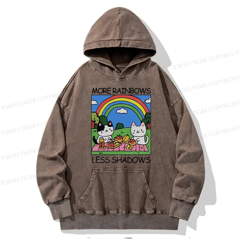 More Rainbows Less Shadows hoodie gift idea