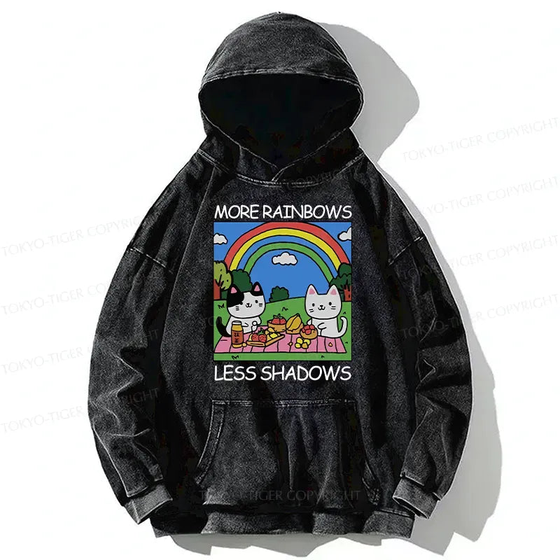 Kyoto-Lion More Rainbows Less Shadows Washed Hoodie