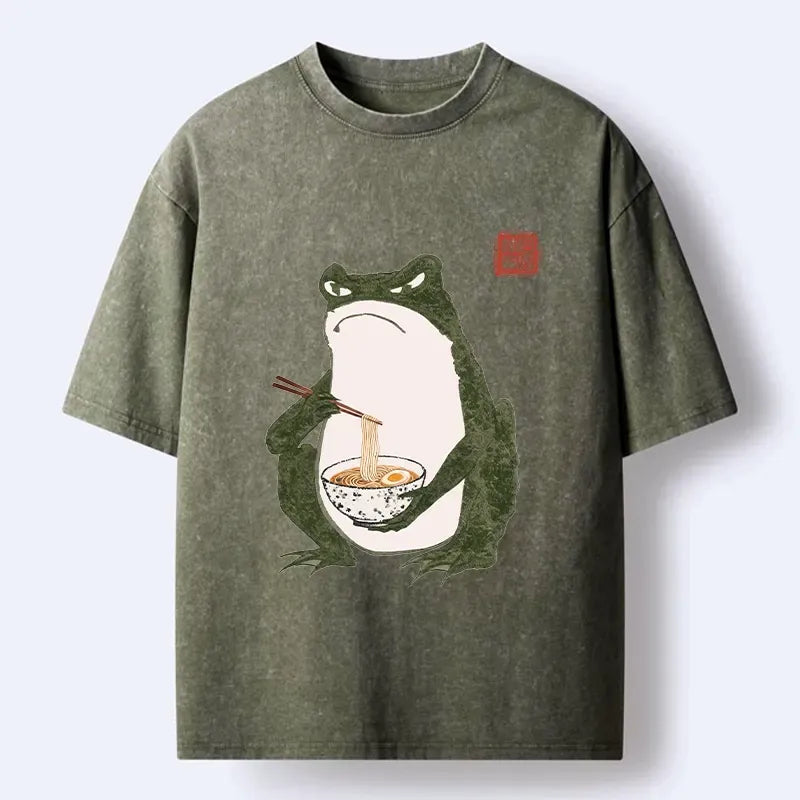 Washed Japanese Streetwear T-Shirt on Sale