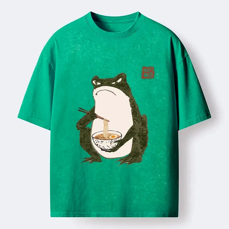Washed Japanese Streetwear T-Shirt on Sale