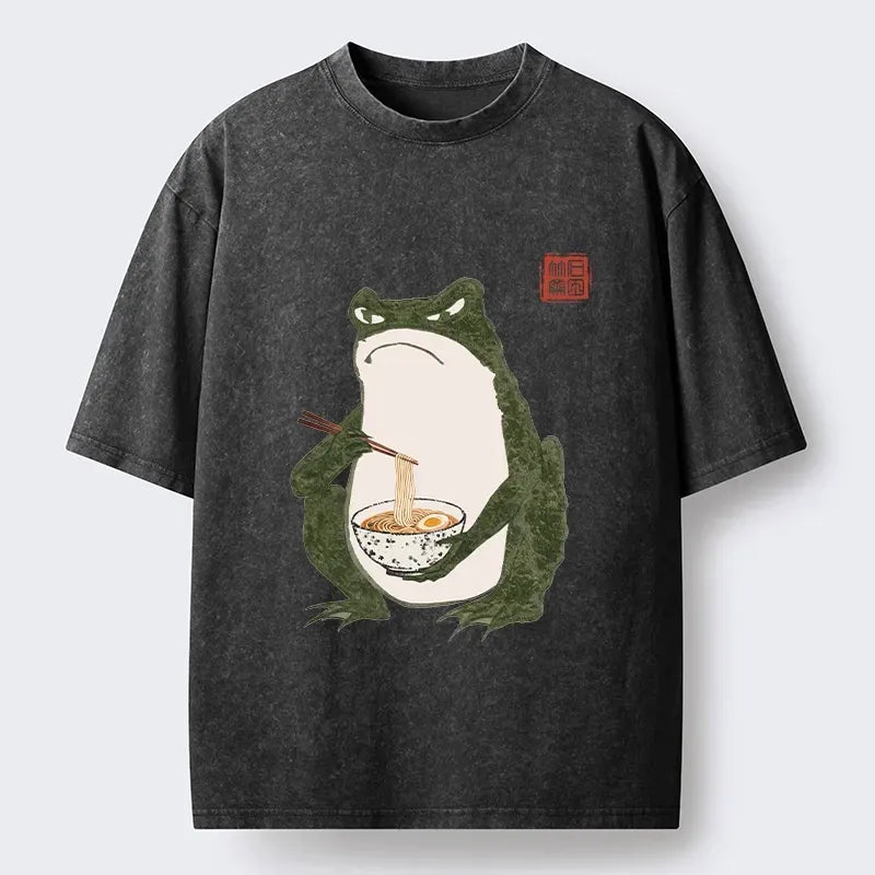 Washed Japanese Streetwear T-Shirt on Sale
