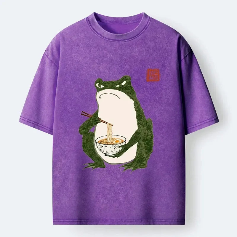 Washed Japanese Streetwear T-Shirt on Sale