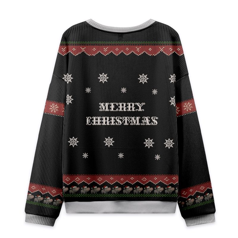 Moo Deng Ugly Christmas Sweatshirt for Men