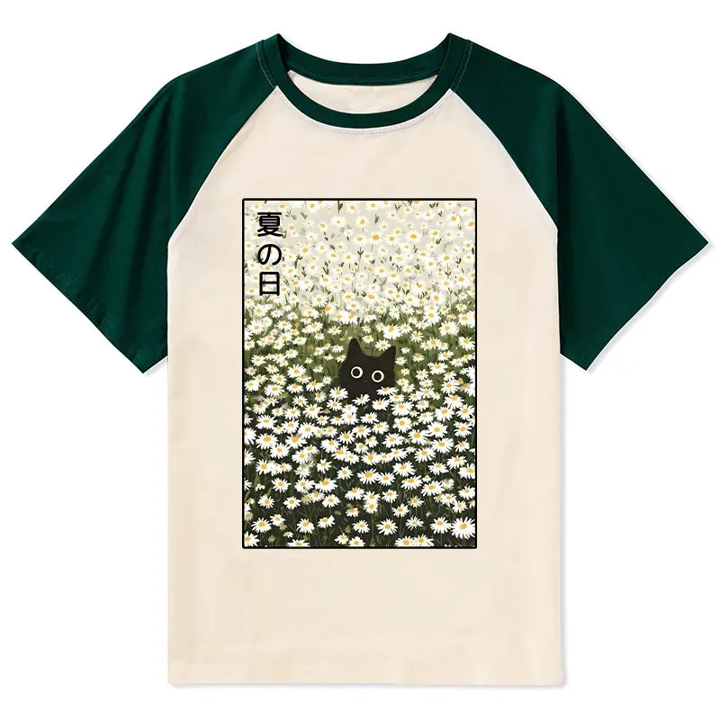 unisex cotton raglan shirt gift for her