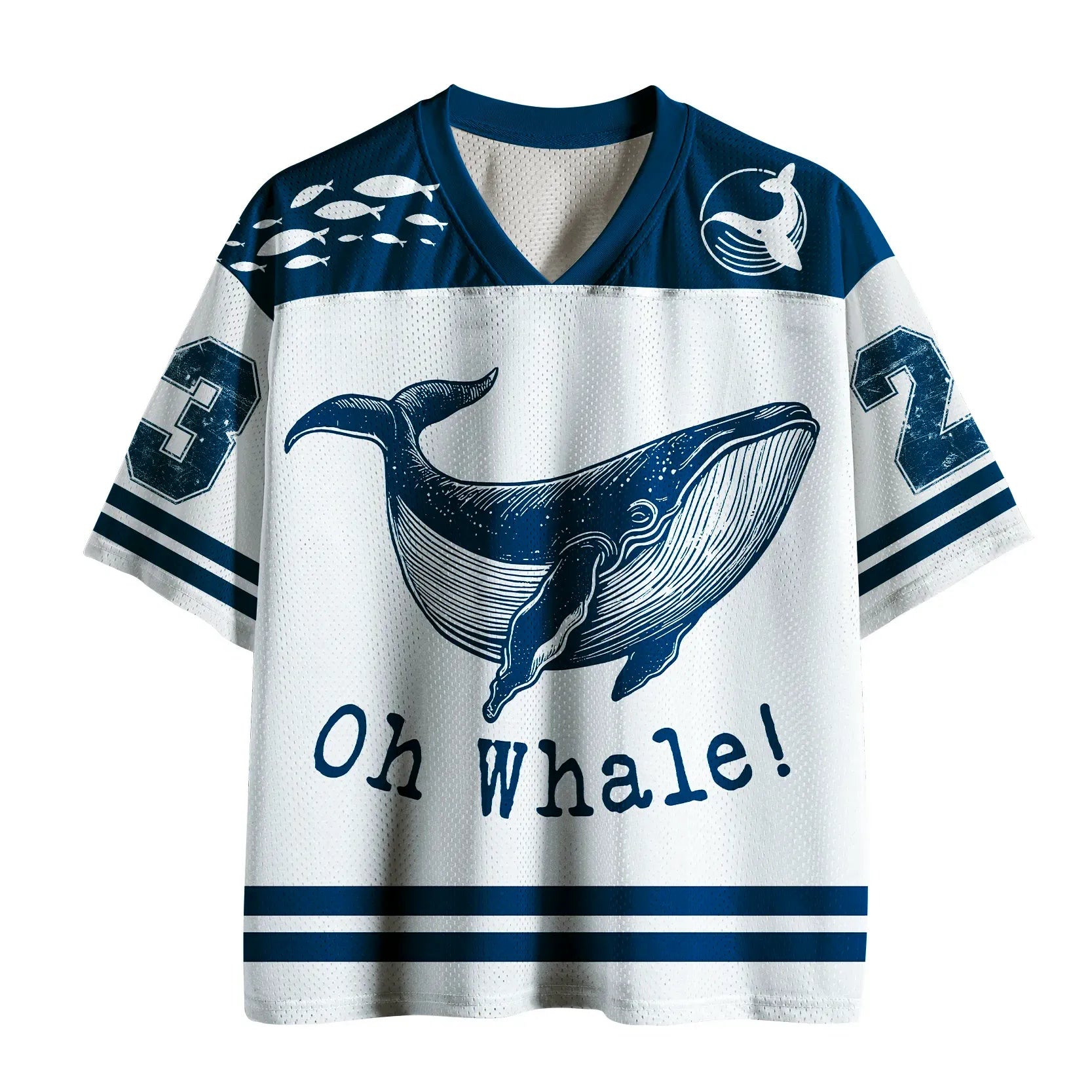 Funny Whale Mesh Jersey for Gift Idea
