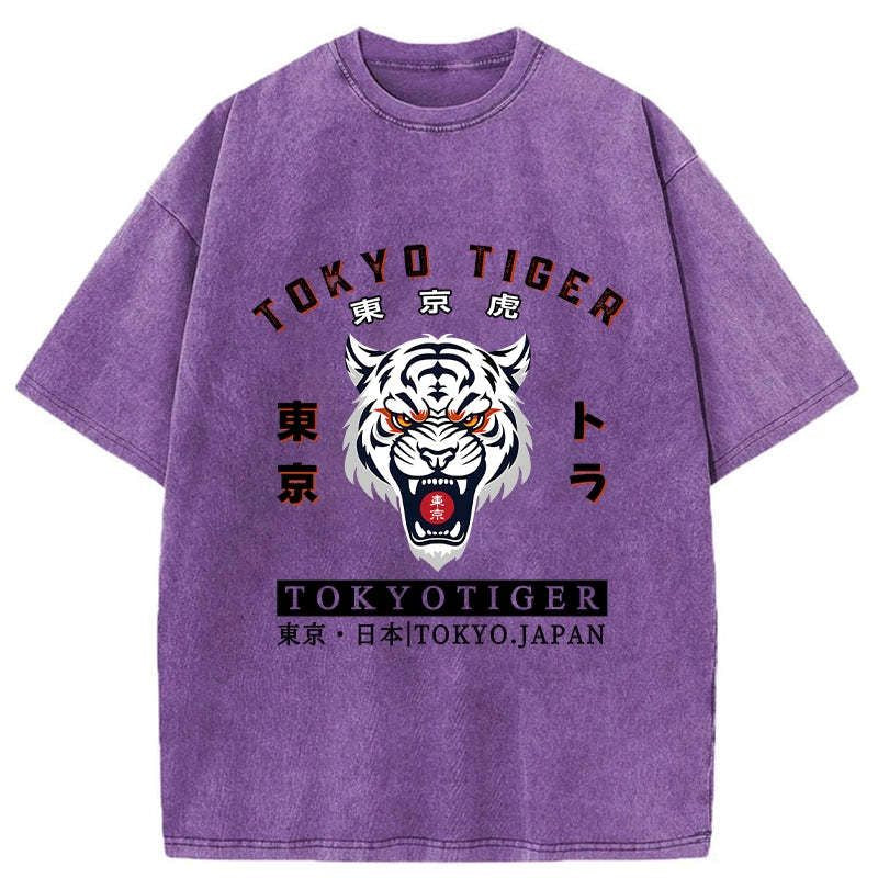 vintage ukiyo-e tiger tee for men