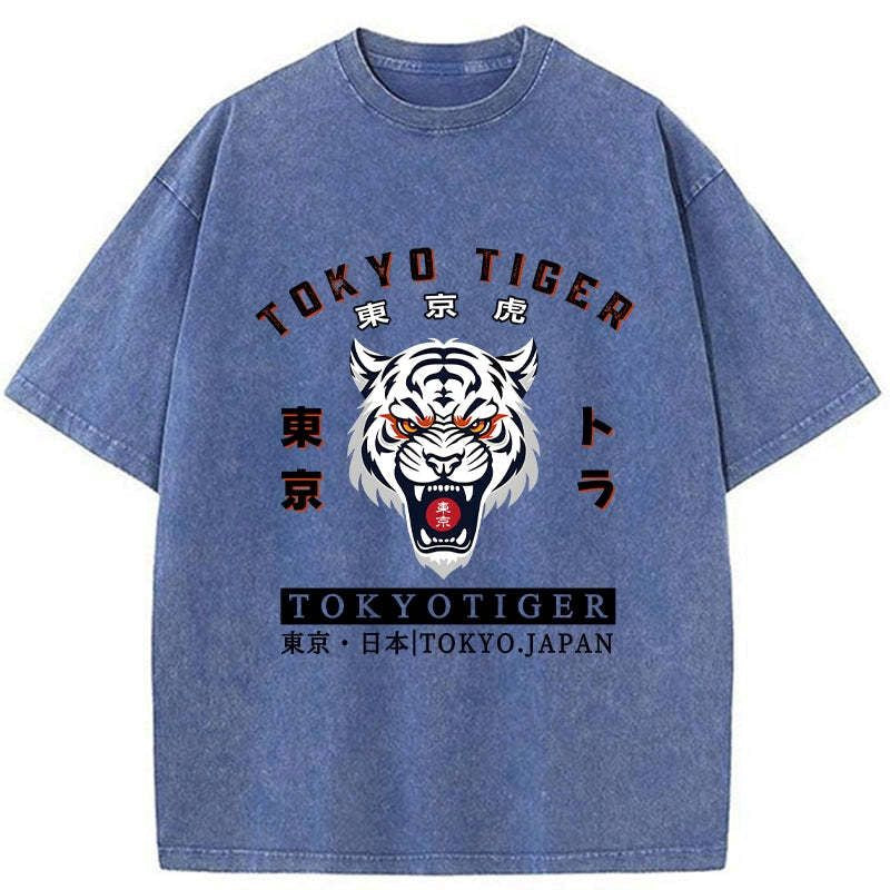 vintage ukiyo-e tiger tee for men