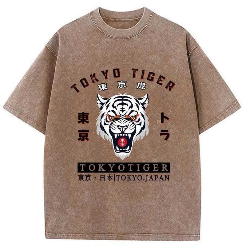 vintage ukiyo-e tiger tee for men