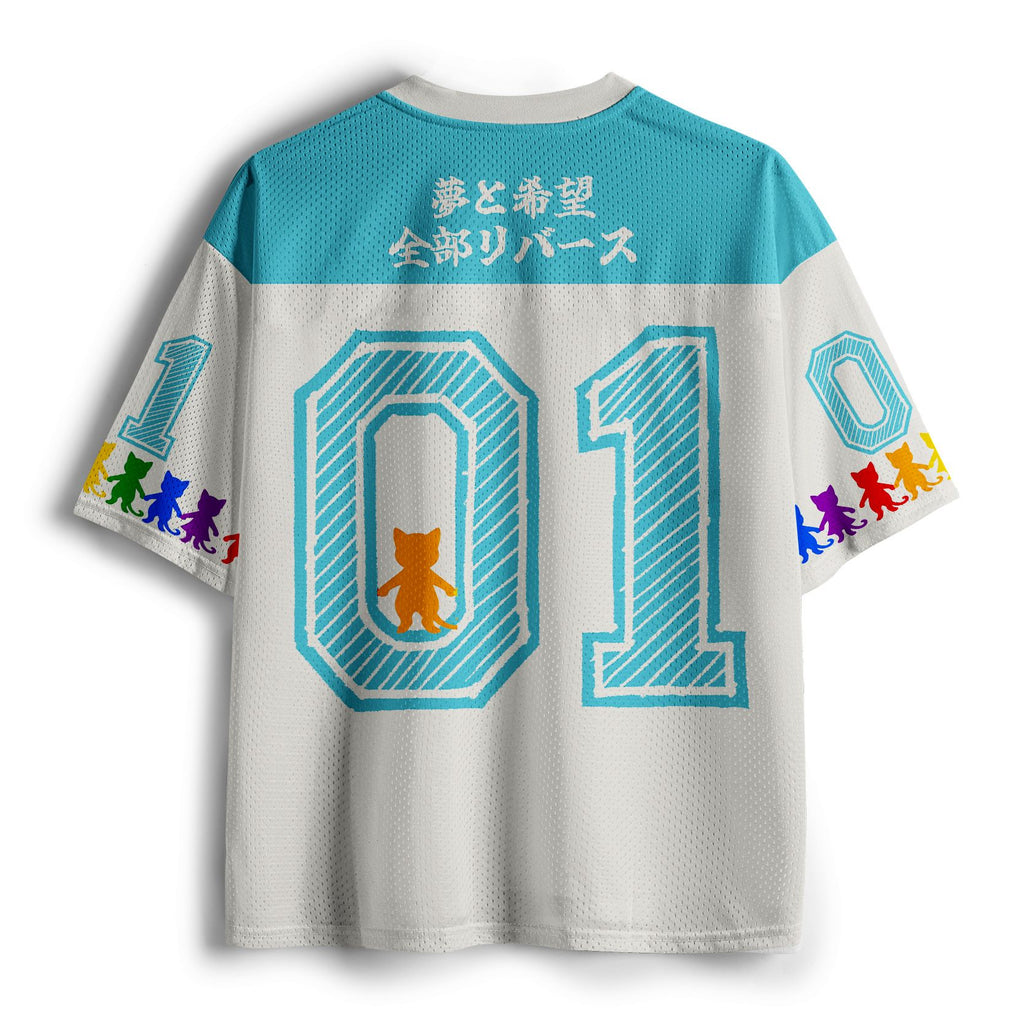 Japanese Cat Mesh Jersey for Anime Convention
