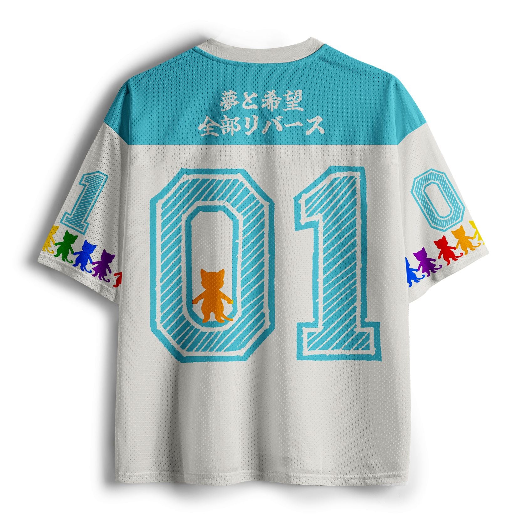 Japanese Cat Mesh Jersey for Anime Convention