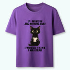 Kyoto-Lion Funny Cute Black Cat And Coffee Meme Classic T-Shirt