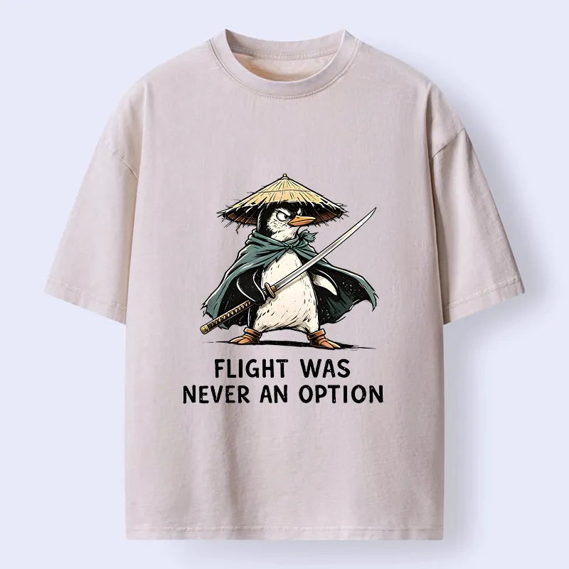 Kyoto-Lion Samurai Penguin Washed T-Shirt