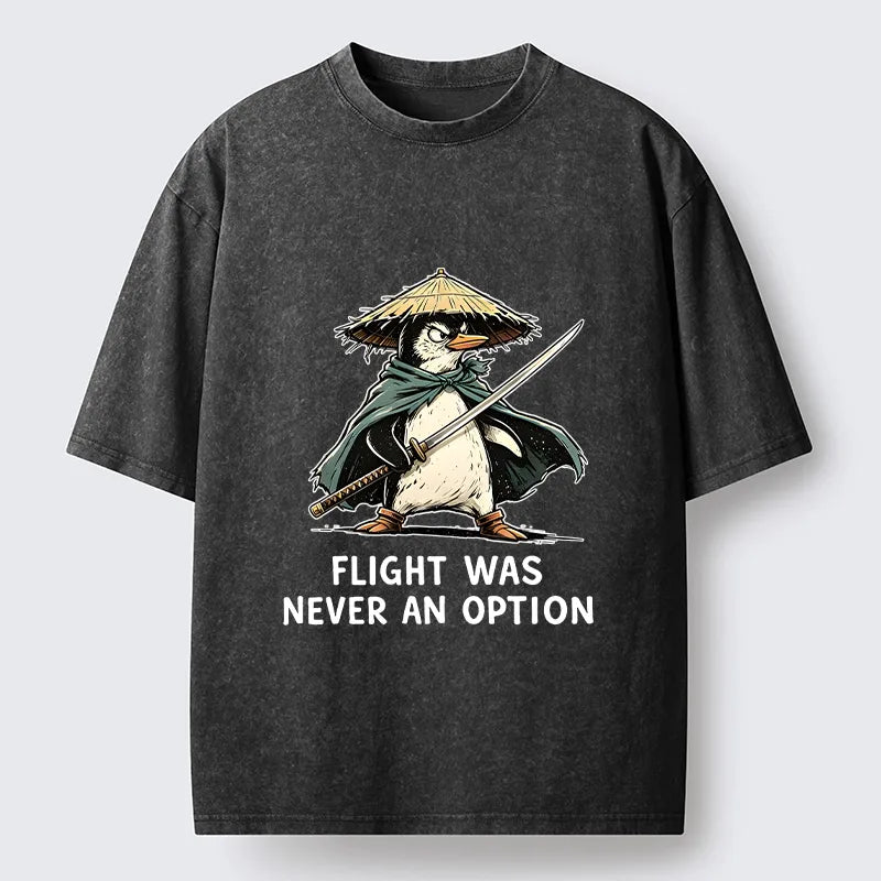 Kyoto-Lion Samurai Penguin Washed T-Shirt