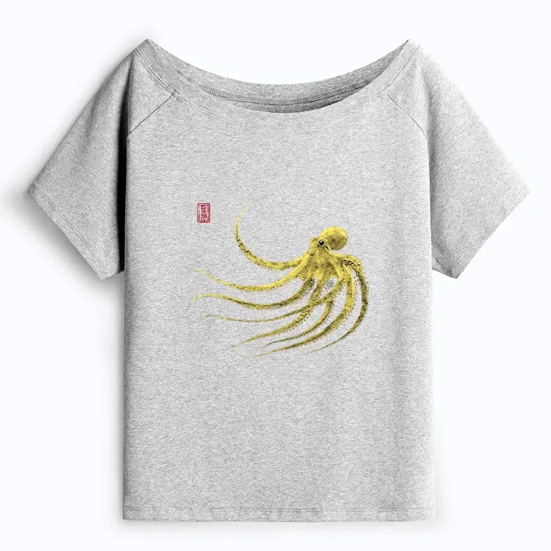 Japanese Retro Octopus T-Shirt for Summer