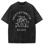 Vintage Japanese Cat T-Shirt Gift for Him